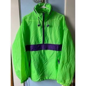 Neon Green Windbreaker